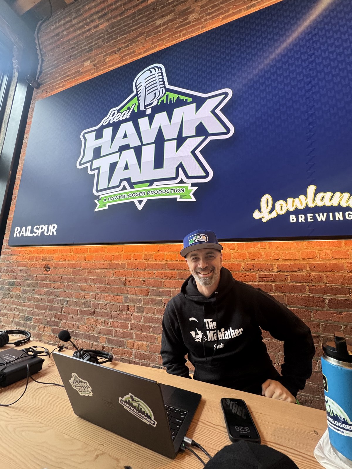 Live Real Hawk Talk taping at Lowlander Brewing